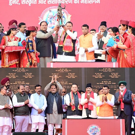 सीएम धामी ने उधमसिंह नगर कार्निवाल सरस आजीविका मेले का शुभारम्भ कर, 295.21 करोड़ के विकास कार्यो का किया लोकार्पण/शिलान्यास।