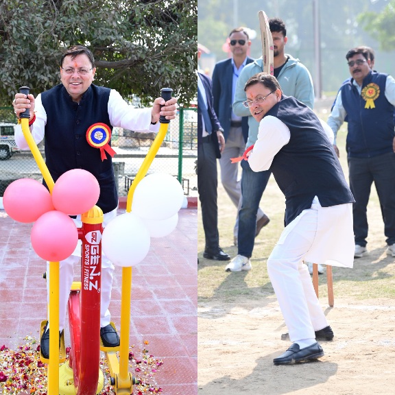 मुख्यमंत्री पुष्कर धामी ने लोहियाहेड में, नवनिर्मित ओपन जिम का किया लोकार्पण।