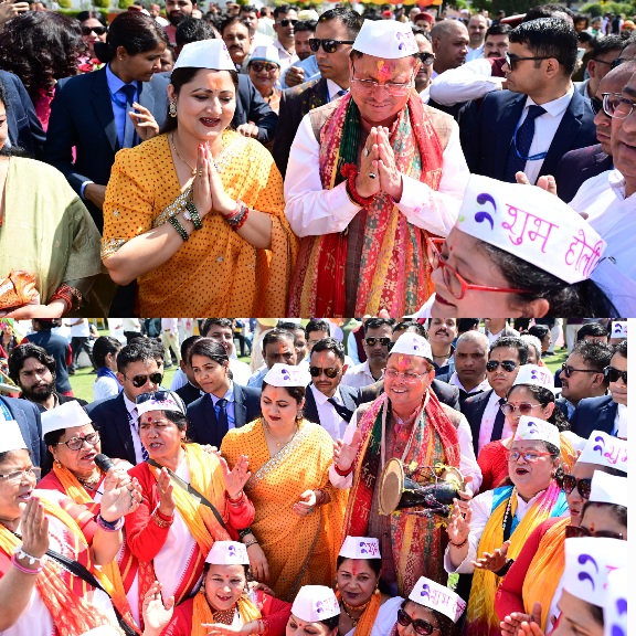 मुख्यमंत्री आवास में पारंपरिक उल्लास के साथ, आयोजित हुआ होली मिलन समारोह।