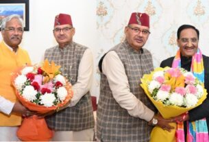 कैबिनेट मंत्री गणेश जोशी ने, प्रदेशवासियों को दी रंगोत्सव की शुभकामनाए।