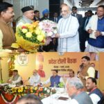 टोली बैठक मे अमित शाह ने की, संगठन के प्रमुख नेताओं से चर्चा किया मार्गदर्शन।