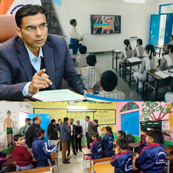 डीएम सविन बंसल की विशेष पहल से, जिले के सरकारी स्कूलों को मिली डिजिटल रफ्तार, 168 विद्यालयों में पंहुचे स्मार्ट टीवी इंस्टालेशन कार्य प्रारंभ।