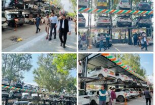 परेडग्राउंड आटोमेटेड पार्किंग जनमानस को विधिवत् समर्पित, मुख्यमंत्री ने किया लोकार्पण।