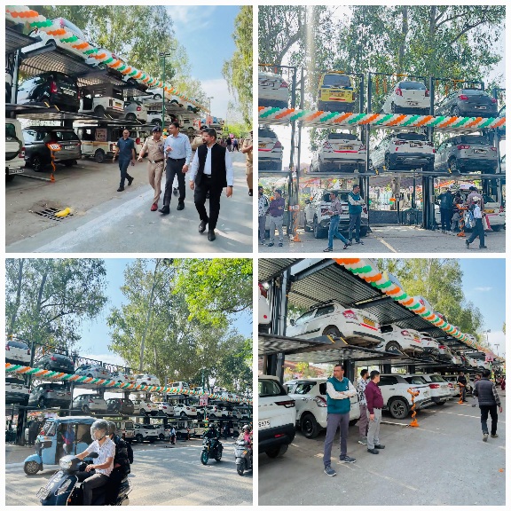 परेडग्राउंड आटोमेटेड पार्किंग जनमानस को विधिवत् समर्पित, मुख्यमंत्री ने किया लोकार्पण।