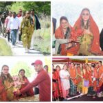 देवी भागवत कथा और सोमेश्वर में पूजन में हुई शामिल, रेखा आर्या।