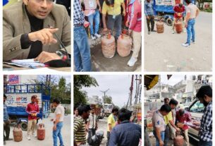 डीएम सविन बंसल की क्यूआरटी अलर्ट, घरेलू गैस के व्यावसायिक उपयोग पर 16 सिलेंडर जब्त।