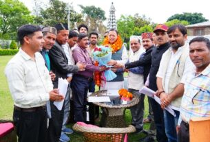 दिवारीखौल जोखणी मोटर मार्ग की वित्तीय स्वीकृति के लिये, क्षेत्रीय जनप्रतिनिधियों ने मुख्यमंत्री का जताया आभार।