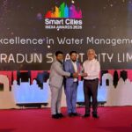 11वें स्मार्ट सिटी कन्वर्जेंस एक्सपो में, देहरादून स्मार्ट सिटी को जल प्रबंधन में उत्कृष्टता के लिए किया गया सम्मानित।