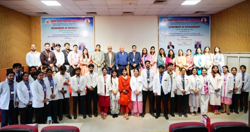 श्री गुरु राम राय विश्वविद्यालय में फिजियोथेरेपी के क्षेत्र में, अवसरों को लेकर इंटर्न्स को मिला मार्गदर्शन।