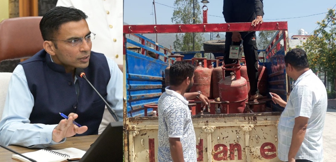 गैस की कालाबाजारी एवं अवैध रिफिलिंग पर, डीएम सविन बसंल सख्त; संलिप्तों पर प्राथमिकी दर्ज।
