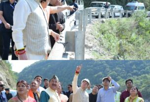 चारधाम यात्रा के मद्देनजर ग्राउंड जीरो पर उतरे मुख्यमंत्री, रुद्रप्रयाग से गुप्तकाशी तक सड़क मार्ग से किया यात्रा मार्ग का निरीक्षण।