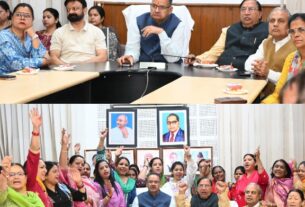 प्रधानमंत्री नरेंद्र मोदी के संबोधन को मातृशक्ति के संग सुना, कैबिनेट मंत्री गणेश जोशी।