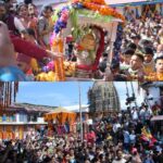 श्री ओंकारेश्वर मंदिर शीतकालीन गद्दीस्थल से, श्री केदारनाथ धाम के लिए रवाना हुई बाबा केदार की पंचमुखी उत्सव डोली।