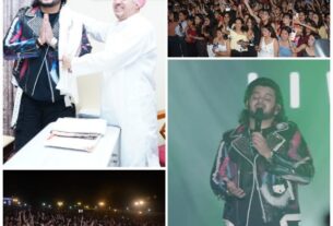 श्री गुरु राम राय विश्वविद्यालय में, सजी सुरों की शाम, विशाल मिश्रा के गीतों पर झूमे युवा।