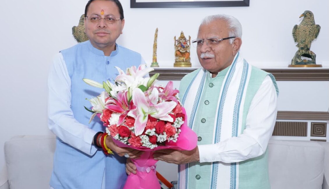 मुख्यमंत्री धामी ने केंद्रीय ऊर्जा एवं आवास मंत्री से भेंट कर, राज्य से संबंधित विभिन्न विषयों पर की चर्चा।