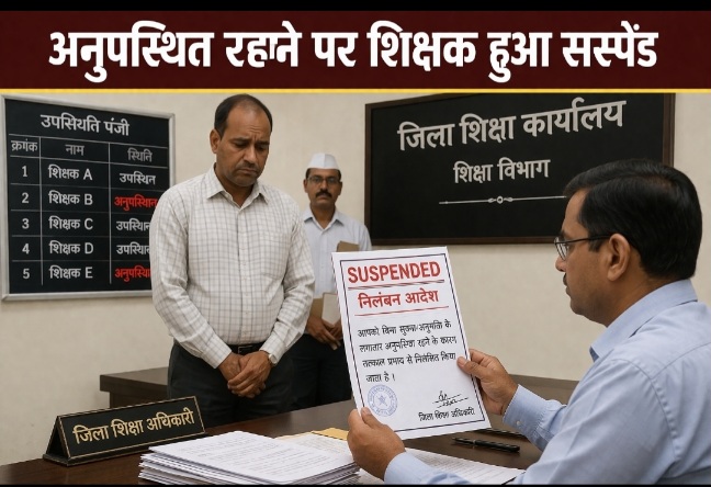 चकराता में स्कूल से गायब शिक्षक पर गिरी निलम्बन की गाज।