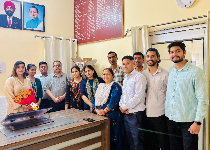 श्रीमती प्रियंका जोशी ने, जिला सूचना अधिकारी पद पर विधिवत संभाला कार्यभार।