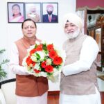 सीएम धामी से श्री हेमकुंट साहिब प्रबंधन ट्रस्ट के अध्यक्ष ने की भेंट, 20 मई  को श्री हेमकुंट साहिब यात्रा के पहले जत्थे में, शामिल होने का दिया निमंत्रण। 