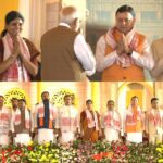 असम में एनडीए सरकार के शपथ ग्रहण समारोह में मुख्यमंत्री धामी हुए शामिल, सीएम हेमंत बिस्वा शर्मा को दी बधाई एवं शुभकामनाएं।