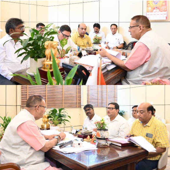 मसूरी विधानसभा क्षेत्र में, सिंचाई विभाग के विकास कार्यों की समीक्षा की, कैबिनेट मंत्री गणेश जोशी।