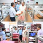 दुपहिया इलेक्ट्रिक वाहन से अचानक उपनल मुख्यालय पहुंचे, सैनिक कल्याण मंत्री गणेश जोशी।