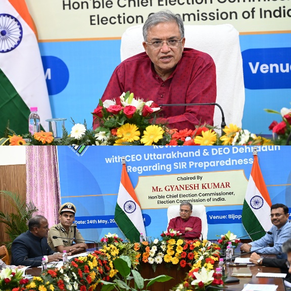 मुख्य निर्वाचन आयुक्त ने ली, आगामी SIR को लेकर समीक्षा बैठक, प्रदेश के मतदाताओं से सहयोग करने की अपील।