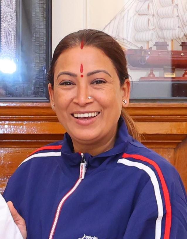 अब खिलाड़ी कर सकेंगे विश्व स्तरीय खेल सुविधाओं के साथ अभ्यास, खेल मंत्री रेखा आर्या।