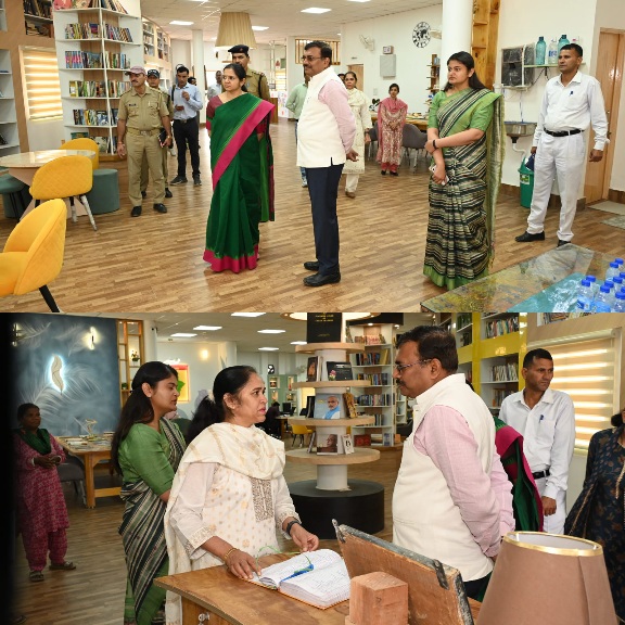 मुख्य सचिव आनन्द बर्द्धन ने विद्यालय, आंगनबाड़ी केन्द्र, पुस्तकालय एवं खेल सुविधाओं का किया निरीक्षण।