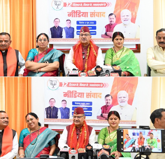 पीएम मोदी के नेतृत्व में सरकार के 12 वर्षों की विकास यात्रा, देश के इतिहास का स्वर्णिम अध्याय, मंत्री गणेश जोशी।