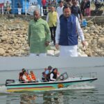 सीएम पुष्कर धामी ने गदरपुर में, अंतर्राष्ट्रीय क्याकिंग एवं कैनोइंग प्रतियोगिता की तैयारियों का लिया जायजा।