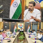 विकास योजनाओं एवं सीएम घोषणाओं की समीक्षा बैठक में, डीएम आशीष चौहान ने कार्यों में तेजी लाने के दिए निर्देश।