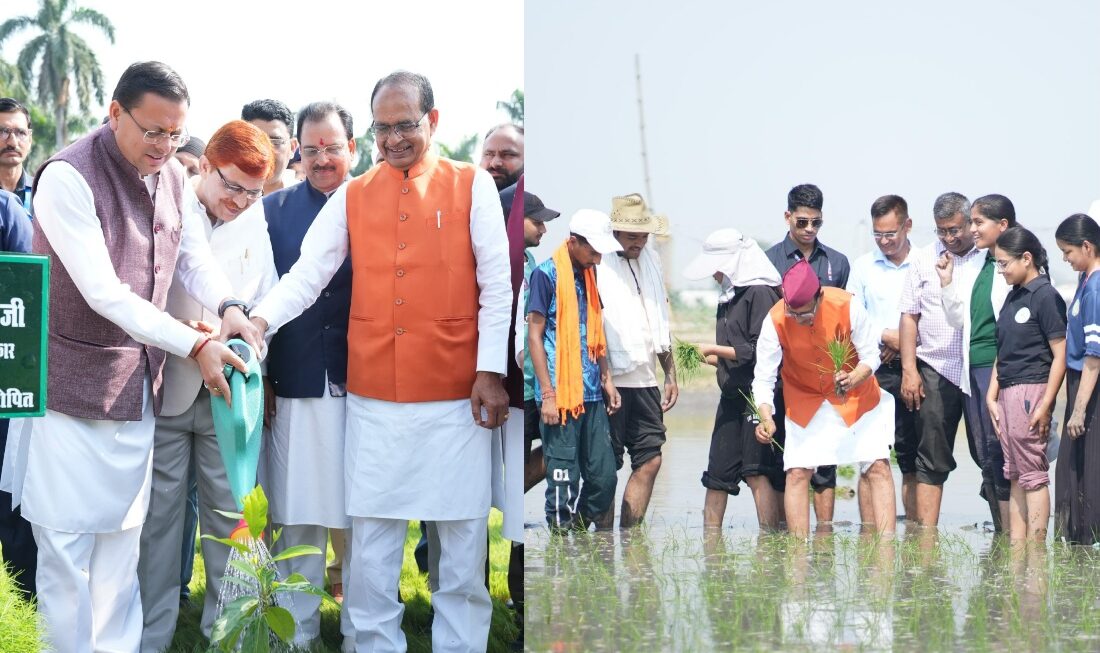 शिवराज सिंह चौहान, मुख्यमंत्री पुष्कर धामी तथा कैबिनेट मंत्री गणेश जोशी ने दो दिवसीय पूर्व छात्र सम्मेलन का किया शुभारंभ।