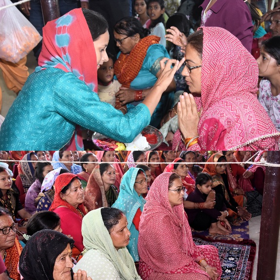 बैशी कार्यक्रम में शामिल हुई, कैबिनेट मंत्री रेखा आर्या। 