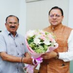 मुख्यमंत्री पुष्कर सिंह धामी से, राजस्थान विधानसभा अध्यक्ष वासुदेव देवनानी ने की शिष्टाचार भेंट।