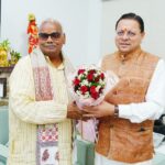 मुख्यमंत्री पुष्कर सिंह धामी से, राजस्थान सरकार के कैबिनेट मंत्री मदन दिलावर ने की शिष्टाचार भेंट।