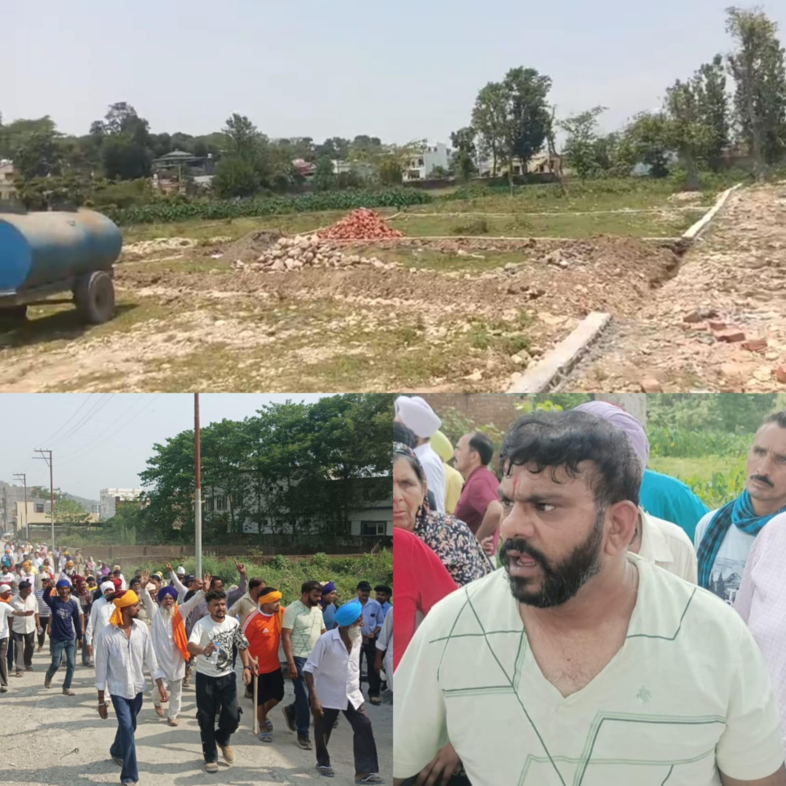 दरबार श्री गुरु राम राय जी महाराज की संगतों पर, भू-माफिया  नितिन मनेरिया व अन्य भू-माफियाओं ने की पत्थरबाजी।