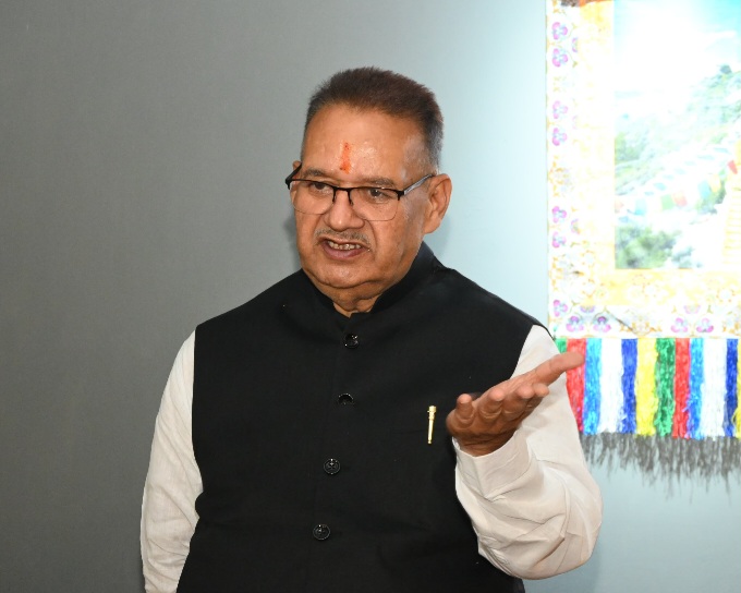 SIR कार्य में तेजी लाने के सम्बन्ध में, पार्टी कार्यकर्ताओं के साथ की बैठक, कैबिनेट मंत्री गणेश जोशी।
