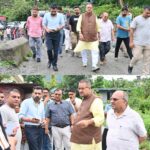 कैबिनेट मंत्री गणेश जोशी ने, खालागांव में बरसात से क्षतिग्रस्त मार्ग का किया निरीक्षण, तत्काल पुनर्निर्माण के दिए निर्देश।