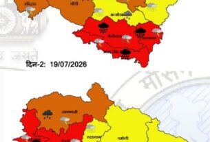 भारी वर्षा की चेतावनी-एलर्ट रहने के निर्देश, एसईओसी ने जारी किया पत्र।