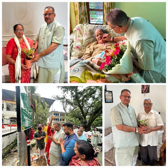 गुरु पूर्णिमा पर कैबिनेट मंत्री गणेश जोशी ने अपनी माता, गुरुजनों एवं संतों का लिया आशीर्वाद, कहा मां ही जीवन की प्रथम गुरु।