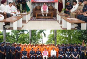 मुख्यमंत्री धामी ने NDRF बटालियन गदरपुर का किया भ्रमण, जवानों से संवाद कर आपदा प्रबंधन व्यवस्थाओं की ली जानकारी।
