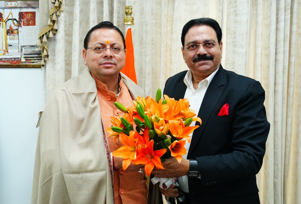 राज्य पिछड़ा वर्ग कल्याण परिषद के उपाध्यक्ष ने, मुख्यमंत्री धामी से की शिष्टाचार भेंट, पौड़ी के कलजीखाल कार्यक्रम की जनसमस्याओं की सौंपी रिपोर्ट।