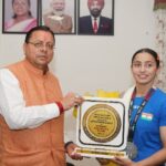 मुख्यमंत्री धामी से मिलीं अंतरराष्ट्रीय स्तर पर, पदक जीतने वाली उत्तराखंड की महिला मुक्केबाज, मुख्यमंत्री ने किया सम्मानित।