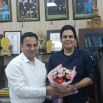 फिल्म अभिनेता अमन वर्मा ने की, फिल्म विकास परिषद के नोडल अधिकारी से भेंट।