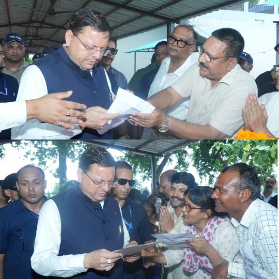 मुख्यमंत्री पुष्कर धामी ने सुनीं जनसमस्याएं, अधिकारियों को त्वरित समाधान के दिए निर्देश।