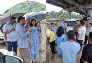 दिल्ली-देहरादून आर्थिक कॉरिडोर से जुड़ी, 12 किमी ग्रीनफील्ड बाईपास परियोजना का डीएम ने किया निरीक्षण।