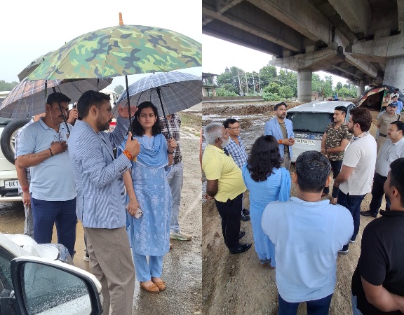 दिल्ली-देहरादून आर्थिक कॉरिडोर से जुड़ी, 12 किमी ग्रीनफील्ड बाईपास परियोजना का डीएम ने किया निरीक्षण।