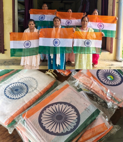 हर घर लहराएगा दून का हैंडमेड तिरंगा, समूह की महिलाओं द्वारा बनाया गया तिरंगा हर घर लहराएगा। 