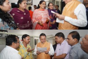 सीएम धामी से विभिन्न कर्मचारी संगठनों के प्रतिनिधिमंडलों ने की भेंट, सीएम ने समस्याओं एवं मांगों के परीक्षण कर उचित समाधान के दिए निर्देश।