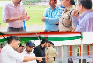 परेड ग्राउंड में 80वें स्वतंत्रता दिवस की तैयारियां पूर्ण, सीएम धामी करेंगे ध्वजारोहण, डीएम ने व्यवस्थाओं का लिया जायजा।